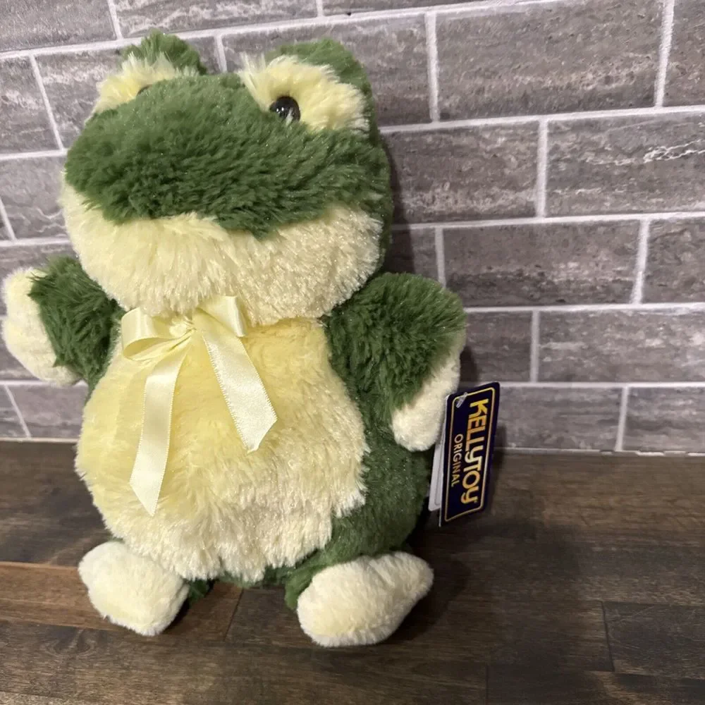 2014‎ KellyToy Green Frog Plush Stuffed Animal Toy 10